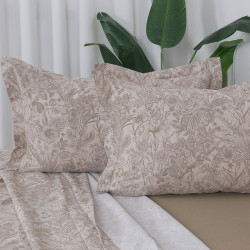 Beauty Home Σετ σεντόνια υπέρδιπλα Memories Art 12690 230x260 Μόκα