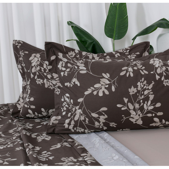 Beauty Home Σετ σεντόνια υπέρδιπλα Memories Art 12693 230x260 Καφέ