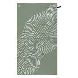 Beauty Home Πετσέτα θαλάσσης διπλής όψης Microfiber 200gsm Art 2290 90x160 Λαδί