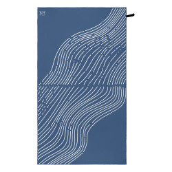 Beauty Home Πετσέτα θαλάσσης διπλής όψης Microfiber 200gsm Art 2293 90x160 Μπλε