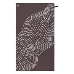 Beauty Home Πετσέτα θαλάσσης διπλής όψης Microfiber 200gsm Art 2294 90x160 Καφέ