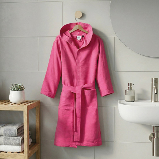 Beauty Home Μπουρνούζι με κουκούλα Mojo Art 3471 Ματζέντα XS Beauty Home Μπουρνούζι με κουκούλα Mojo Art 3471 Ματζέντα XS