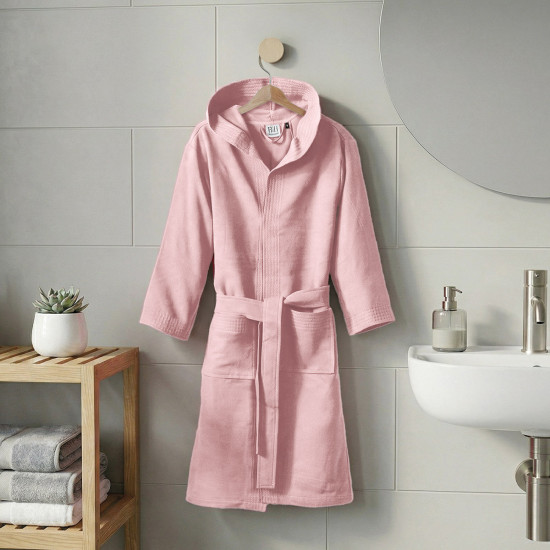 Beauty Home Μπουρνούζι με κουκούλα Mojo Art 3473 Ροζ Beauty Home Μπουρνούζι με κουκούλα Mojo Art 3473 Ροζ