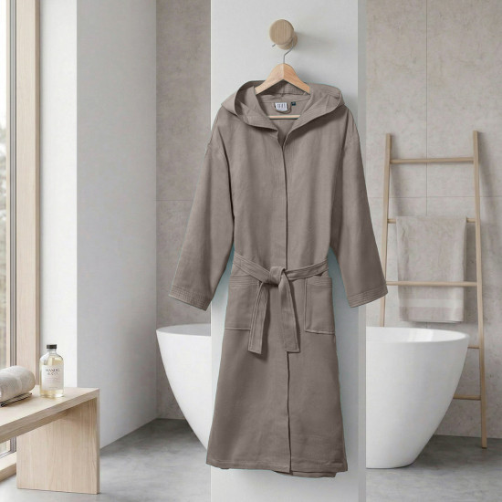 Beauty Home Μπουρνούζι με κουκούλα Mojo Art 3474 Γκρι Beauty Home Μπουρνούζι με κουκούλα Mojo Art 3474 Γκρι