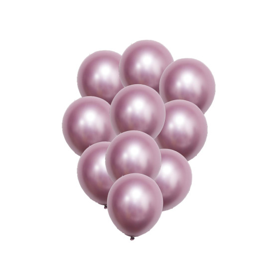 Beauty Home 10 Μπαλόνια Μεταλλικό Σάπιο Μήλο Ø30cm