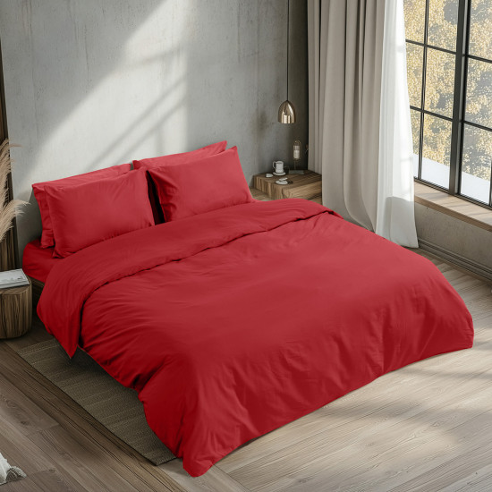 Beauty Home Ζεύγος μαξιλαροθήκες Prime Art 1230 53x73 Κόκκινο