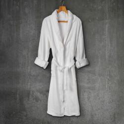 Beauty Home Μπουρνούζι με γιακά Belton Art Ε3014 100% Cotton Pennie 440gsm L/XL Λευκό