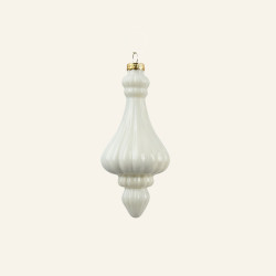 Beauty Home ΓΥΑΛΙΝΟ ΣΤΟΛΙΔΙ ENAMEL 6 x 13 CM  ΥΠΟΛΕΥΚΟ