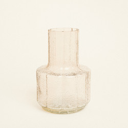 Beauty Home Γυάλινο Βάζο 13.5 x 19 cm  ΔΙΑΦΑΝΟ