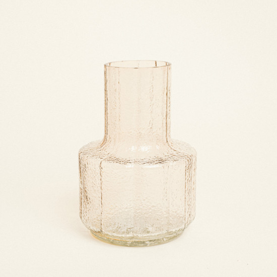 Beauty Home Γυάλινο Βάζο 13.5 x 19 cm  ΔΙΑΦΑΝΟ
