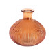 Beauty Home Γυάλινο Βάζο Sienna Πορτοκαλί Ø14 x 12,5 cm