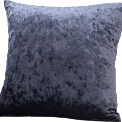 Beauty Home Μαξιλαροθήκη 45 x 45 cm Βελούδο Ανθράκι Frozen