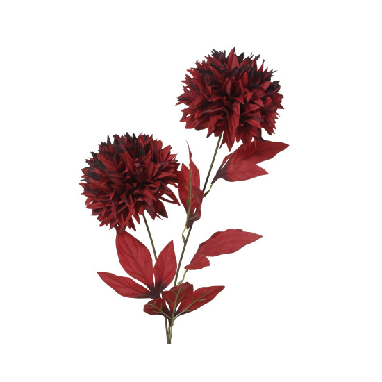 Beauty Home Διακοσμητικό Κλαδί Χρυσάνθεμο Κόκκινο 80 cm