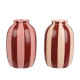 Beauty Home Χριστουγεννιάτικο Διακοσμητικό Βάζο Stoneware Ø13,6 x 21 cm  Απαλό Ροζ