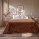 Beauty Home Κουβέρτα υπέρδιπλη διπλής όψεως Art 11601 Jacquard fleece 700gsm Fiesta Plus 220x240 Καφέ,Μπεζ