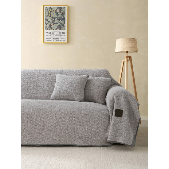 Beauty Home Ριχτάρι Μονοθέσιο Lamb Plus Art 8831 175x180 Γκρι