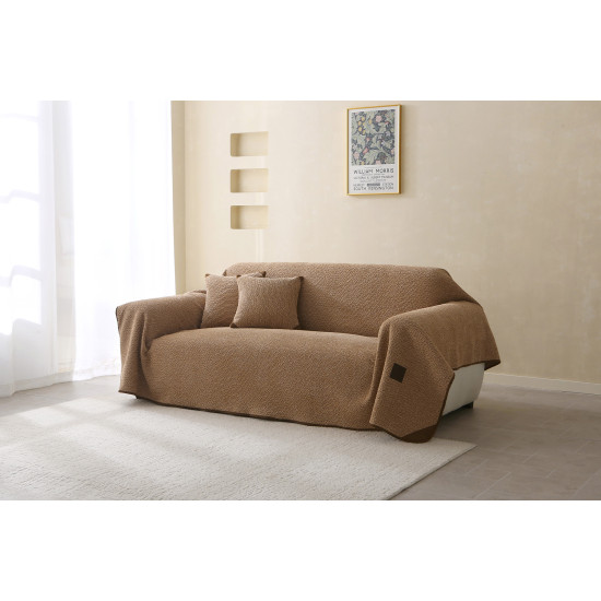 Beauty Home Ριχτάρι Μονοθέσιο Lamb Plus Art 8832 175x180 Άμμου