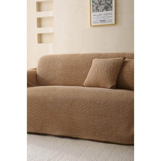 Beauty Home Ριχτάρι Μονοθέσιο Lamb Plus Art 8832 175x180 Άμμου