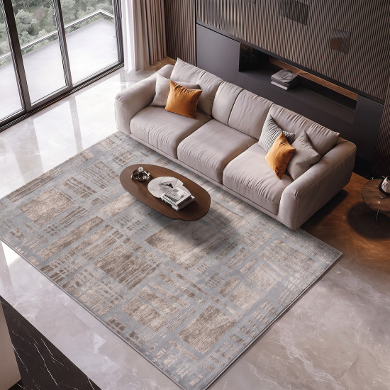 Beauty Home Χαλί Zenia Art 9446 Μπεζ,Γκρι 133x190