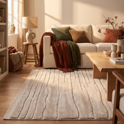Beauty Home Χαλί Cozy Art 9638 Μπεζ 133x190