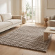 Beauty Home Πατάκι Bubble Art 9663 67x210 Μόκα