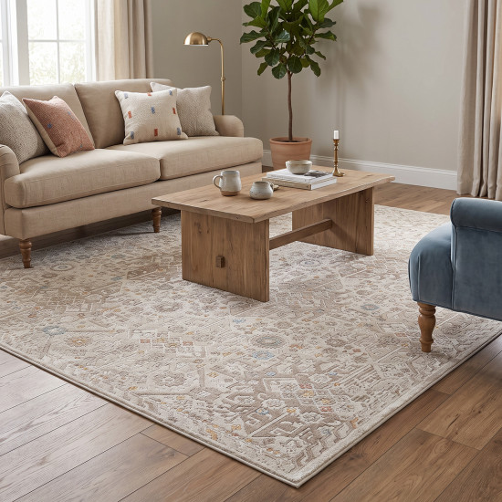 Beauty Home Διάδρομος με το μέτρο Mirage Art 9844 67cm Κρεμ,Μόκα