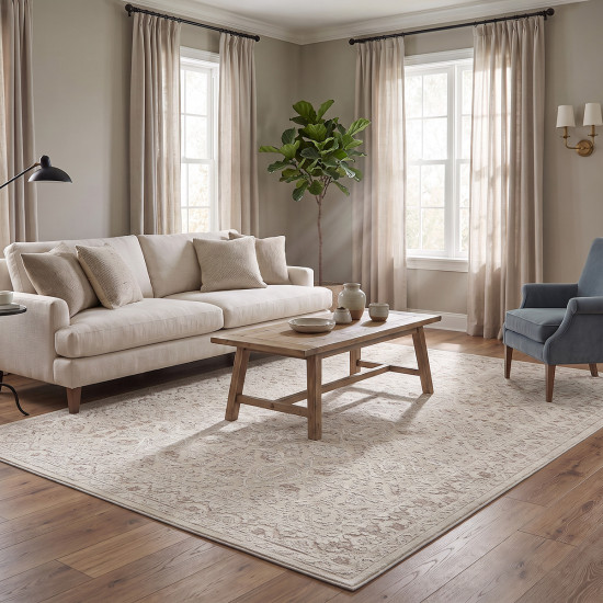 Beauty Home Διάδρομος με το μέτρο Mirage Art 9845 67cm Κρεμ,Μπεζ
