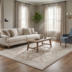Beauty Home Διάδρομος με το μέτρο Mirage Art 9848 67cm Κρεμ,Μόκα