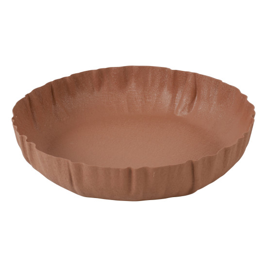 Beauty Home Πιατέλα μεταλλική terracotta 25cm