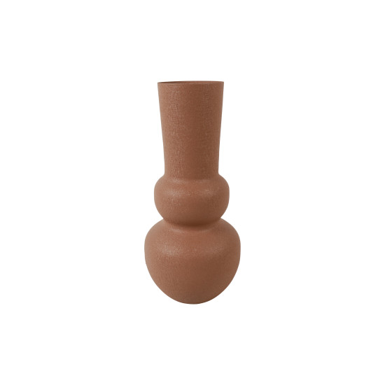 Beauty Home Βάζο μεταλ.terracotta 35,5εκ.