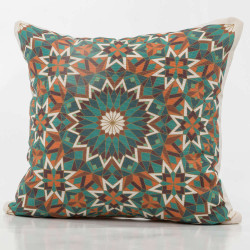 Μαξιλάρι Διακοσμητικό Printed Σχέδιο 3 Εκρού  1τεμ.