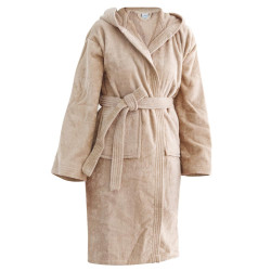 Μπουρνούζι Γυναικείο Mini Με Κουκούλα Γκρι 1τεμ. Μπουρνούζι Γυναικείο Mini Με Κουκούλα Γκρι 1τεμ.