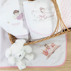 Πικέ Πάνα Αγκαλιάς Για Κορίτσι Λευκό  6τεμ.