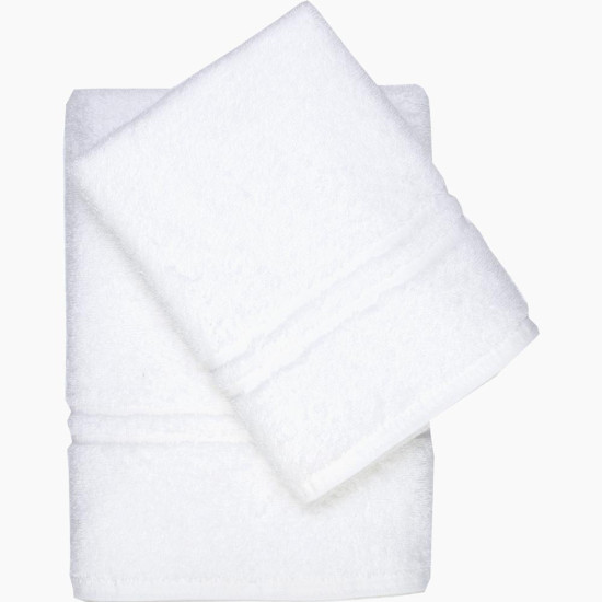 Πετσέτα Μονόχρωμη 550gr Λευκό  6τεμ.