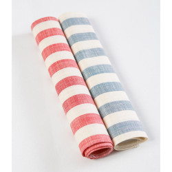 Σουπλά Αδιαβροχοποιημένο Ριγέ Κόκκινο  1τεμ.