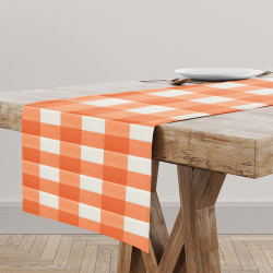 Τραβέρσα Αδιαβροχοποιημένο Καρώ Μπεζ  1τεμ.