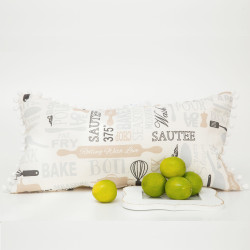 Μαξιλάρι Διακοσμητικό Bon Apetit Εκρού  1τεμ.