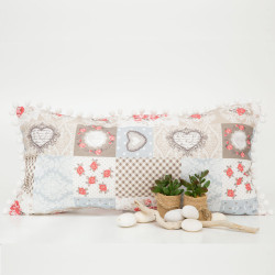 Μαξιλάρι Διακοσμητικό Hearts Μπεζ  1τεμ.