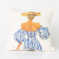 Μαξιλάρι Διακοσμητικό Printed Σχέδιο 51 Εκρού  1τεμ.