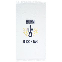 Πετσέτα Παρεό Rock Star Εκρού  1τεμ. Πετσέτα Παρεό Rock Star Εκρού  1τεμ.