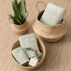 Πετσέτες Σετ 3ΤΜΧ Dahlia Μουσταρδί  1τεμ.