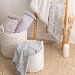 Ριχτάρι Βαμβακερό Διθέσιο Boho Λιλά  1τεμ.