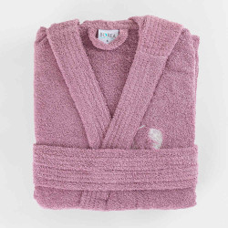 Μπουρνούζι Ενηλίκων Με Κουκούλα Logo Μωβ Μωβ  1τεμ.