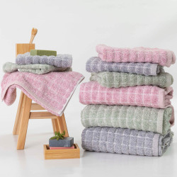 Πετσέτα Χειρός Cubic Μπλε  3τεμ.