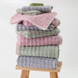 Πετσέτα Μπάνιου Cubic Μπλε 3τεμ. Πετσέτα Μπάνιου Cubic Μπλε 3τεμ.