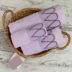 Πετσέτες Σετ 3ΤΜΧ Drops Λιλά 1τεμ. Πετσέτες Σετ 3ΤΜΧ Drops Λιλά 1τεμ.