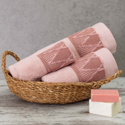 Πετσέτες Σετ 3ΤΜΧ Drops Λιλά  1τεμ.