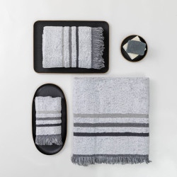 Πετσέτες Σετ 3ΤΜΧ Jill Γκρι  1τεμ.