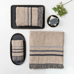 Πετσέτες Σετ 3ΤΜΧ Jill Σπαγγί  1τεμ.