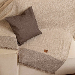 Ριχτάρι Σενίλ Τετραθέσιο Square Μπεζ  1τεμ.